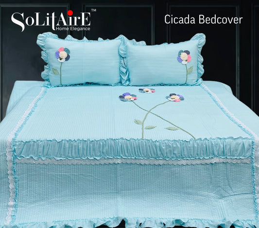 CICADA Quilted King Size Bedcover Set