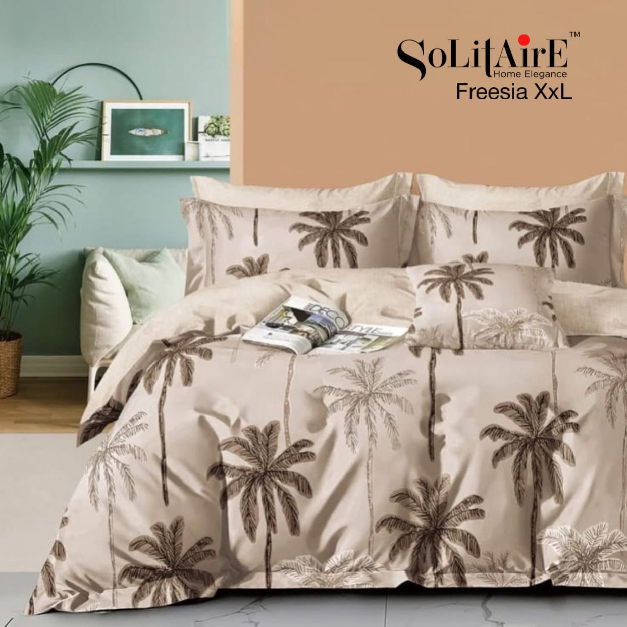 FREESIA XXL Cotton Bedsheet (Extra-Large Bedsheet)