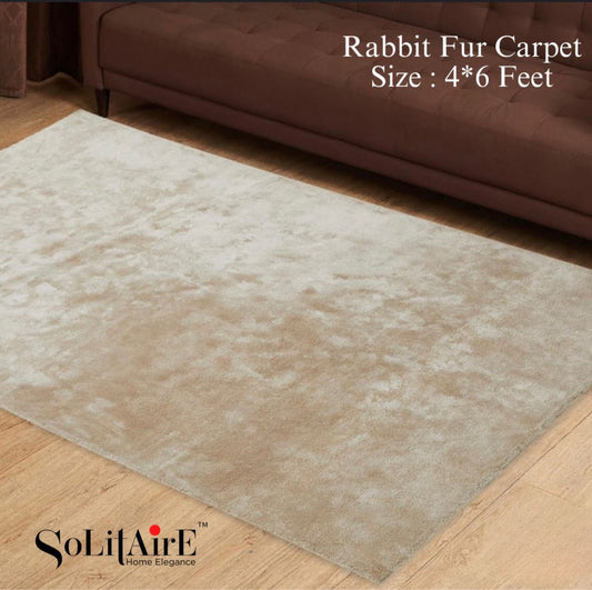 Makhmal Rabbit Fur Carpet – Ultra Soft Modern Home Decor Rug