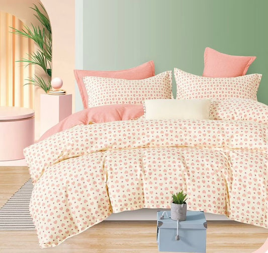 FLOWER BED KING SIZE BEDSHEET SET