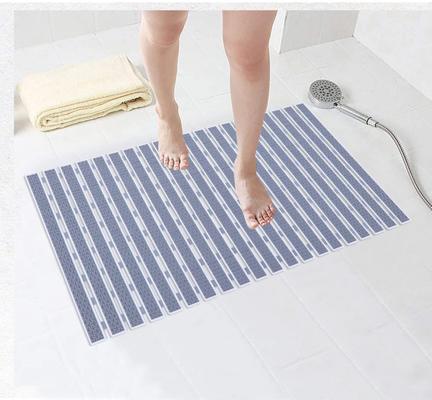 Shower Mat Anti-Slip Gorilla Grip (Black)