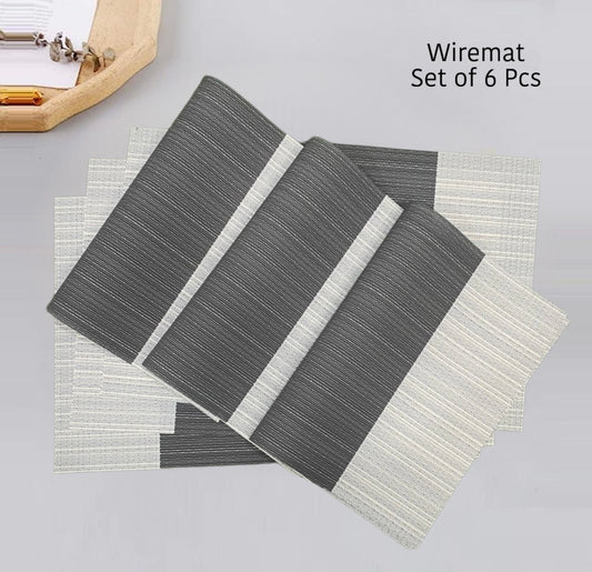 Dining Table Mat (Wire Rectangle)(Reversible) (Set of 6)