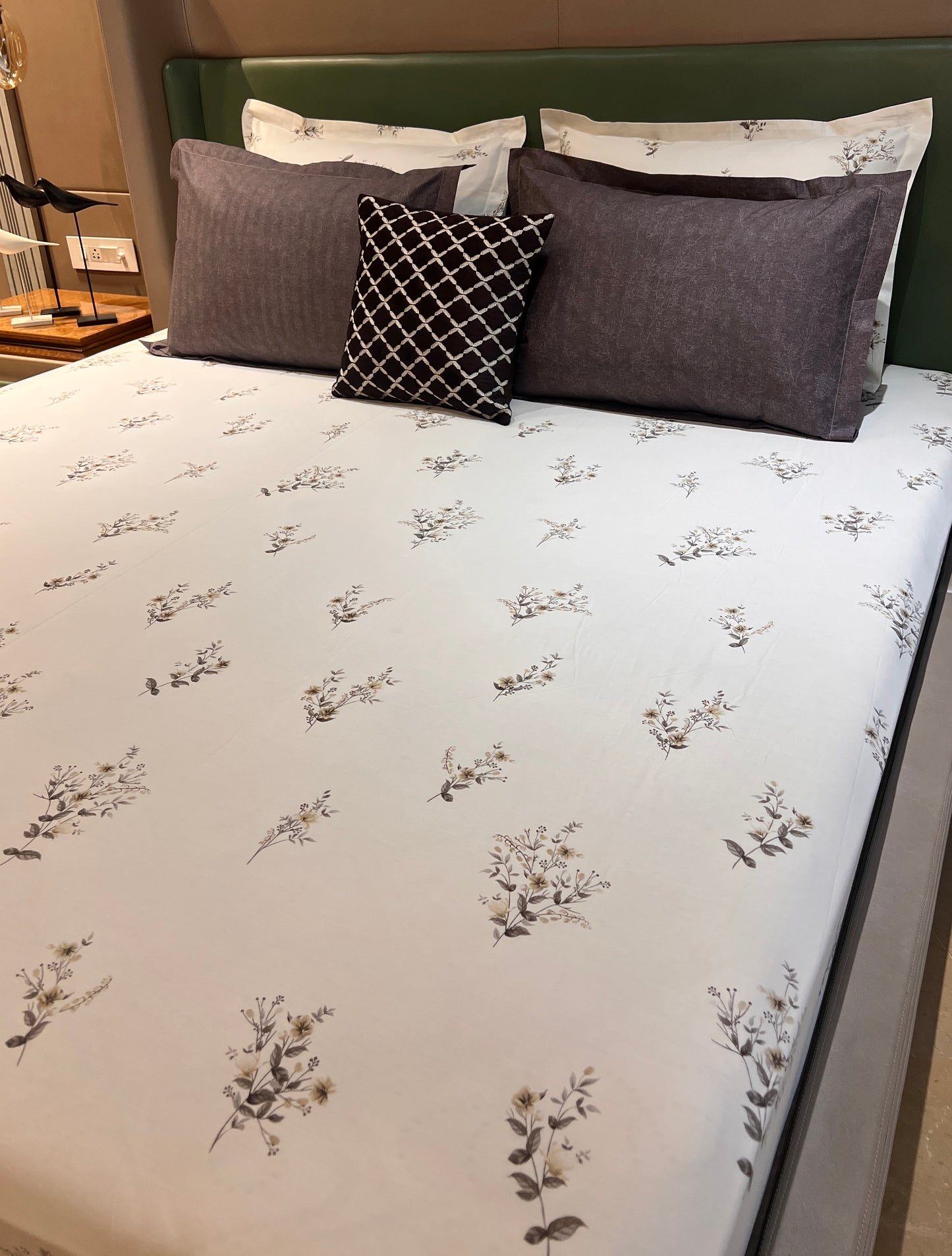 FLEUR KING COTTON BEDSHEET