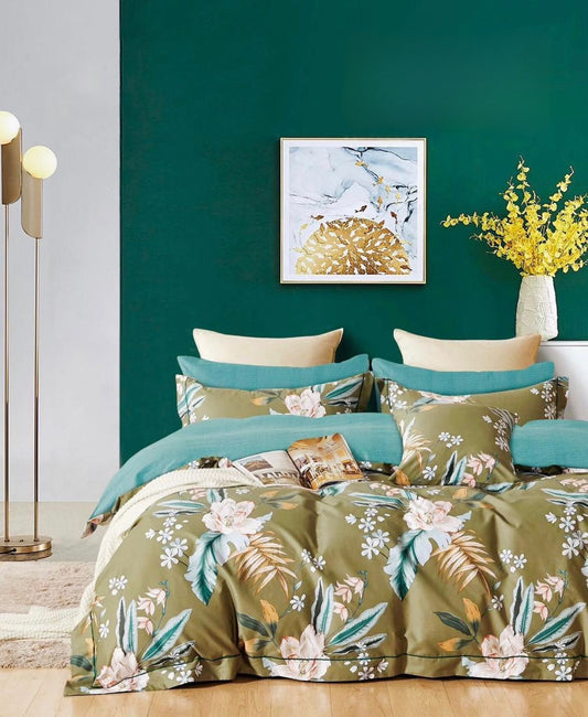 FREESIA XXL Cotton Bedsheet (Extra-Large Bedsheet)