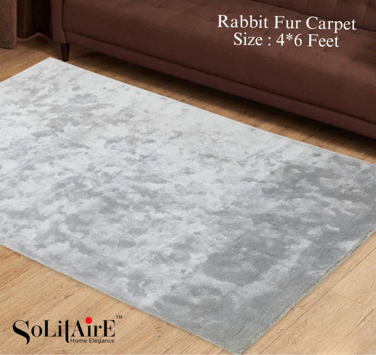 Makhmal Rabbit Fur Carpet – Ultra Soft Modern Home Decor Rug