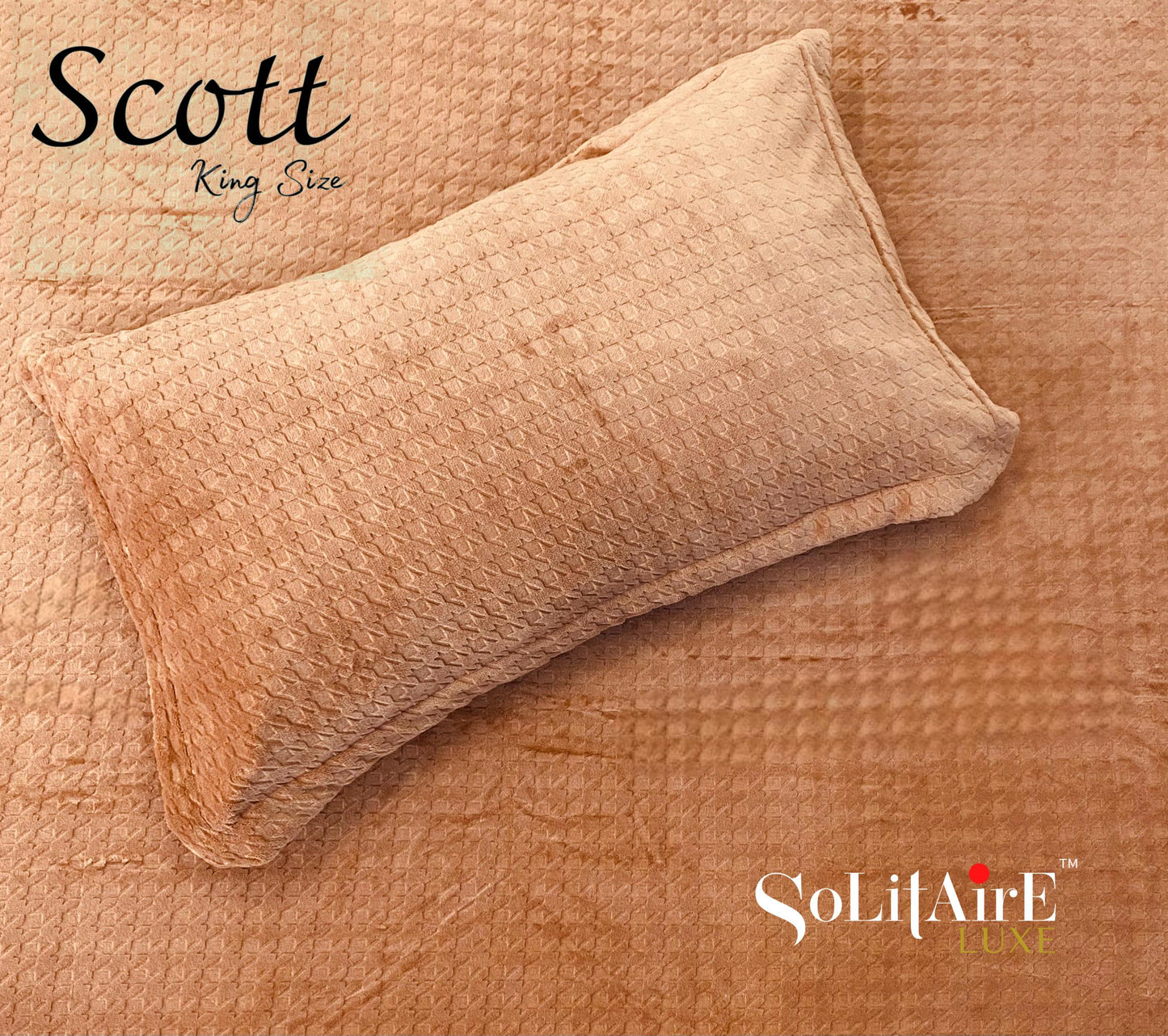Scott King-Size Bedsheet Set Italian Cashmere Feel – Super-Soft, Warm & Skin-Friendly