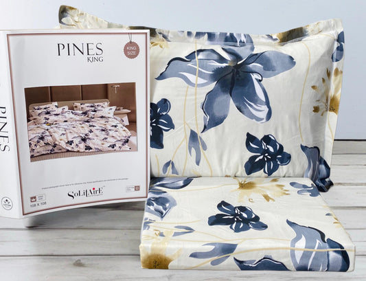Pines King Size Bedsheet Set With 2 Pillow Covers