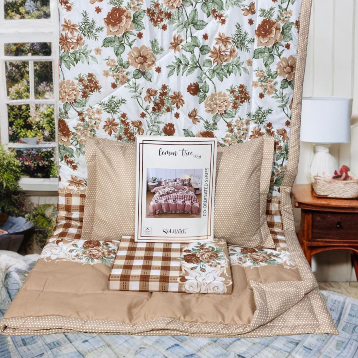 Lemon Tree King Size Complete Comforter Set Ultra Soft Bedding Collection