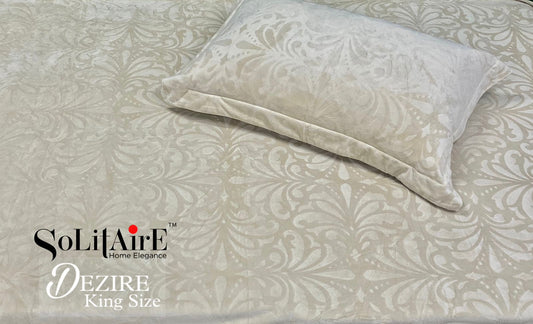 Dezire Warm King Sized Jointless Bedsheet – Premium Italian Cashmere Fabric