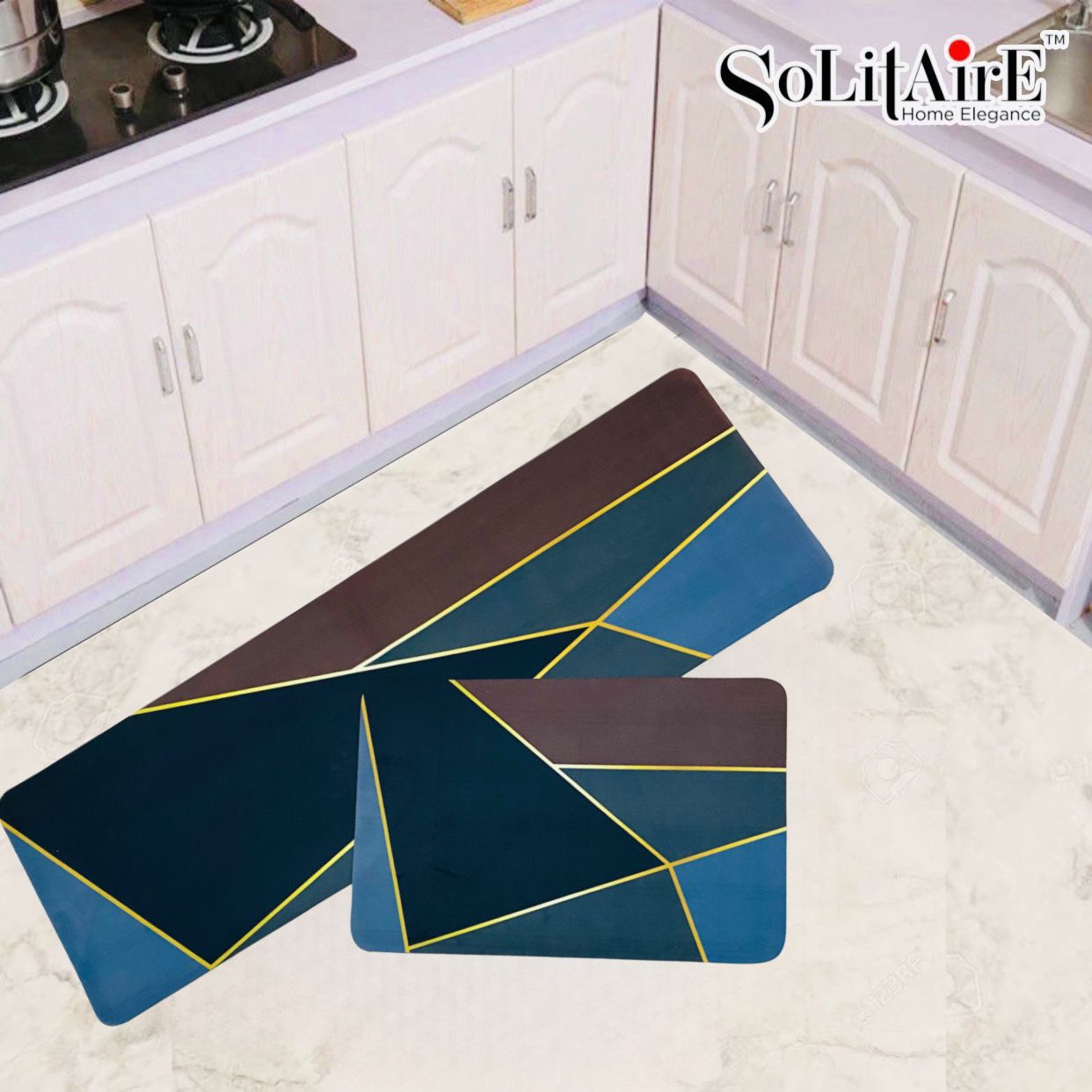 Premium Anti-Slip Waterproof Kitchen Floor Mat Set