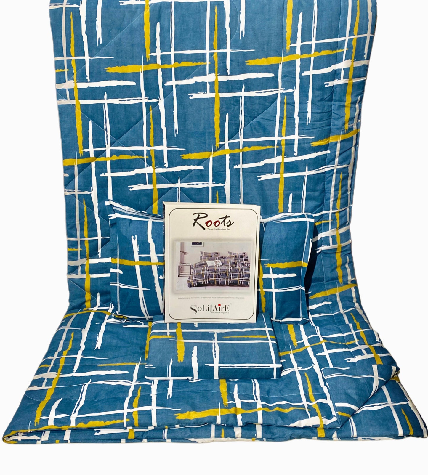 Roots 4 Pc Reversible Double Bed Size Comforter Set