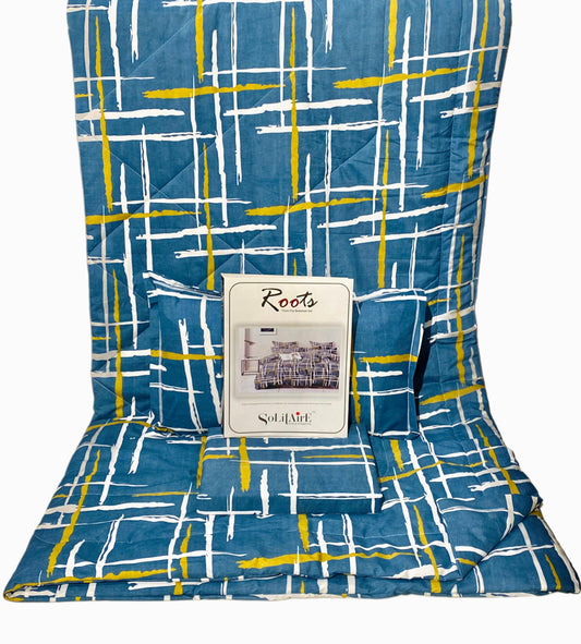 Roots 4 Pc Reversible Double Bed Size Comforter Set