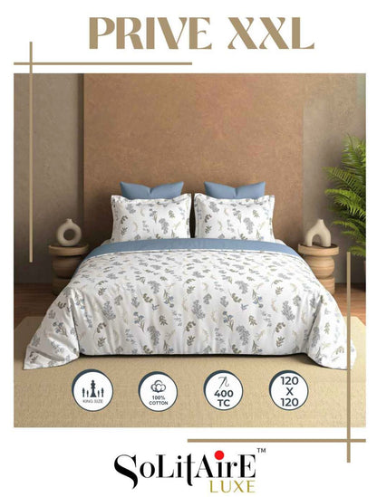 Prive XXL Super King Size Bedsheet Set Soft And Skin Friendly