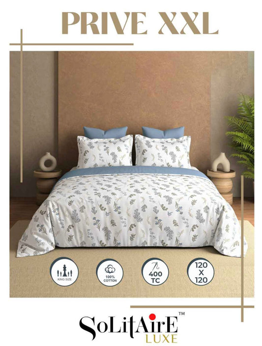 Prive XXL Super King Size Bedsheet Set Soft And Skin Friendly