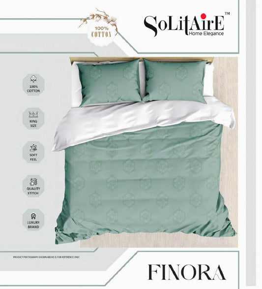 Finora Jointless King Size Bedsheet Set 100% Cotton