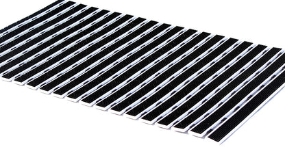 Shower Mat Anti-Slip Gorilla Grip (Black & White)