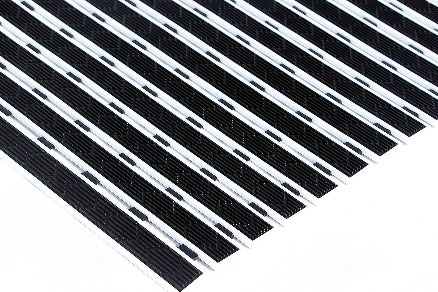 Shower Mat Anti-Slip Gorilla Grip (Black & White)