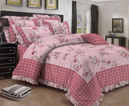 FORBED KING Bedsheet (with Frill Pillows)