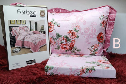 FORBED KING Bedsheet (with Frill Pillows)