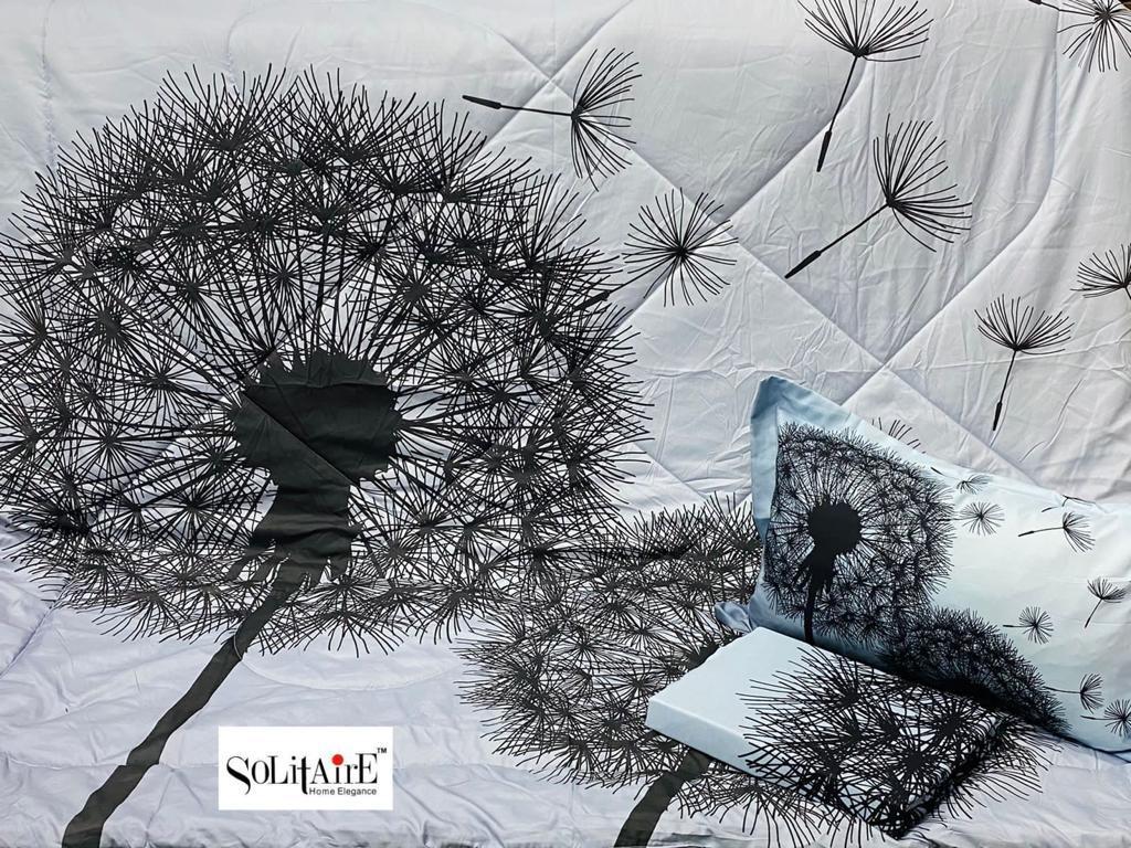 Digiplus Digitally Printed King Size Bedsheet With Reversible AC Comforter