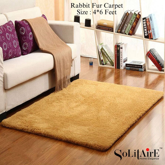 Makhmal Rabbit Fur Carpet – Ultra Soft Modern Home Decor Rug