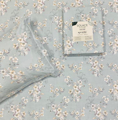 SOLACE PRINT JAQUARD King Size Jointless Bedsheet
