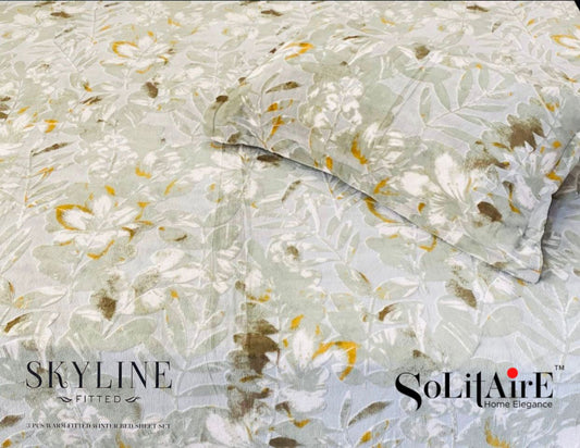 Skyline Fitted King-Size Bed Set Italian Cashmere Feel – Super-Soft, Warm & Skin-Friendly