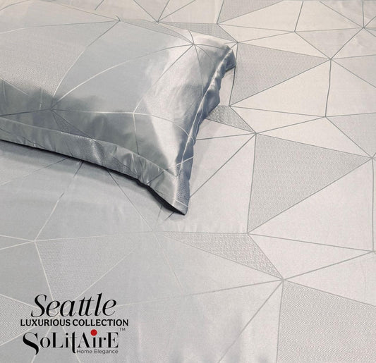 Seattle Jaquard King Size Jointless Bedsheet Set