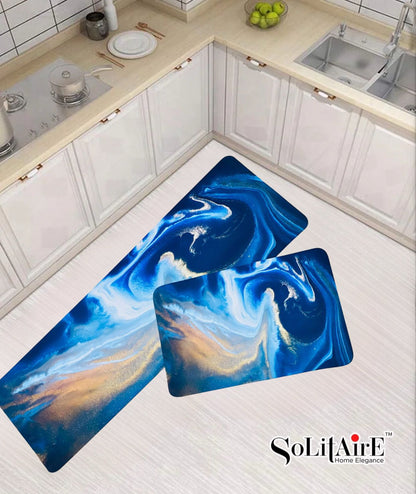 Premium Anti-Slip Waterproof Kitchen Floor Mat Set