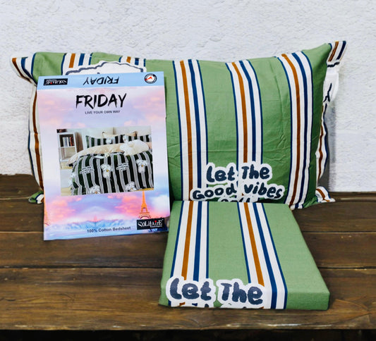 FRIDAY COTTON Bedsheet (Single Bed)