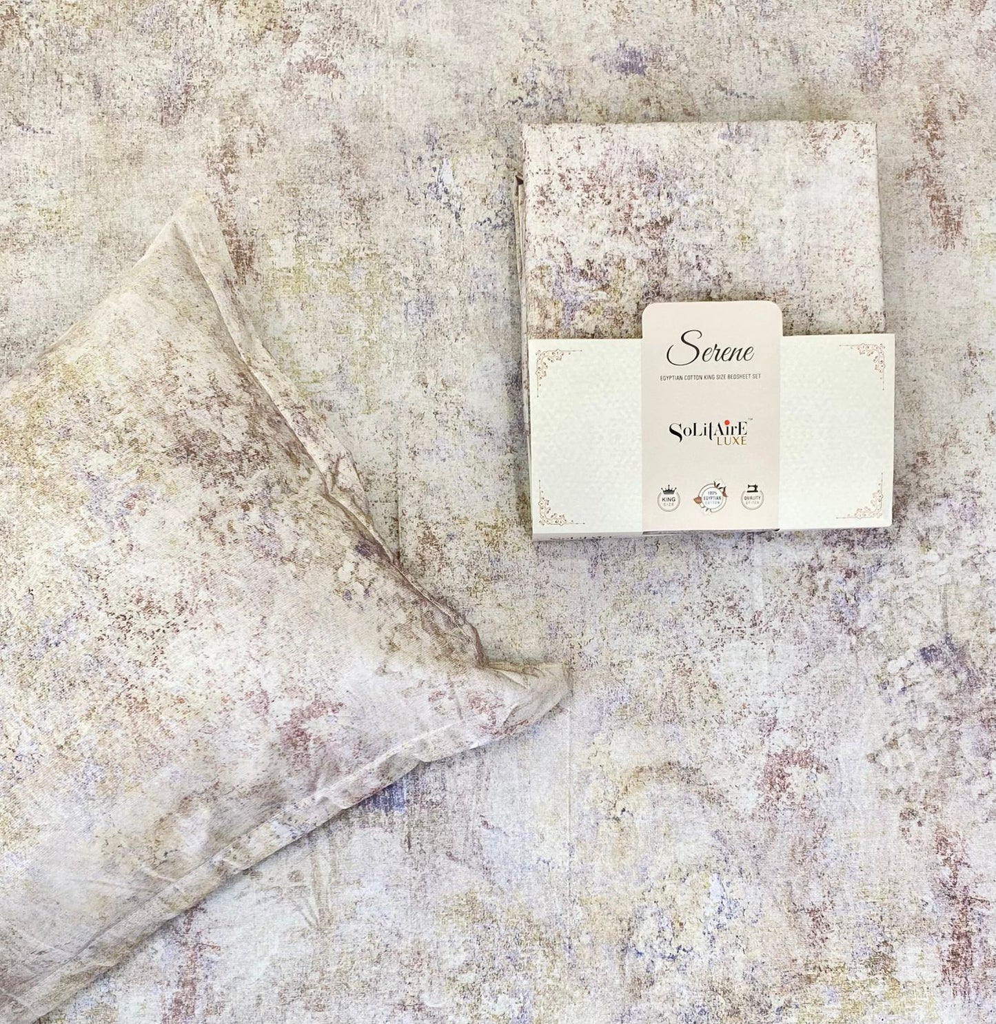 Serene King Size 100% Egyptian Cotton Jointless Bedsheet