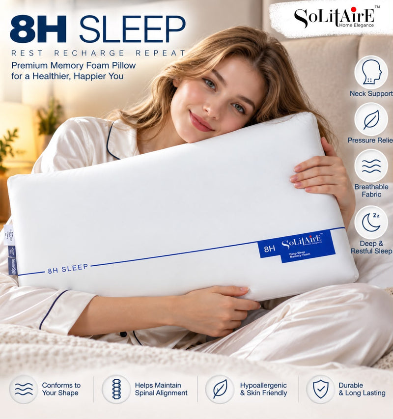 8H SLEEP PILLOW ( Premium Japanese Technology Dual Foam )