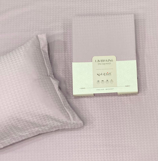 LAVISH JACQUARD BEDSHEET (KING-SIZE, SUPER-SOFT, Colours Available)