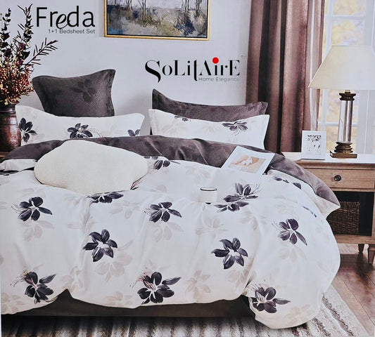 Freda Single Bed Bedsheet Set Soft Fabric Premium Quality Bedding Collection