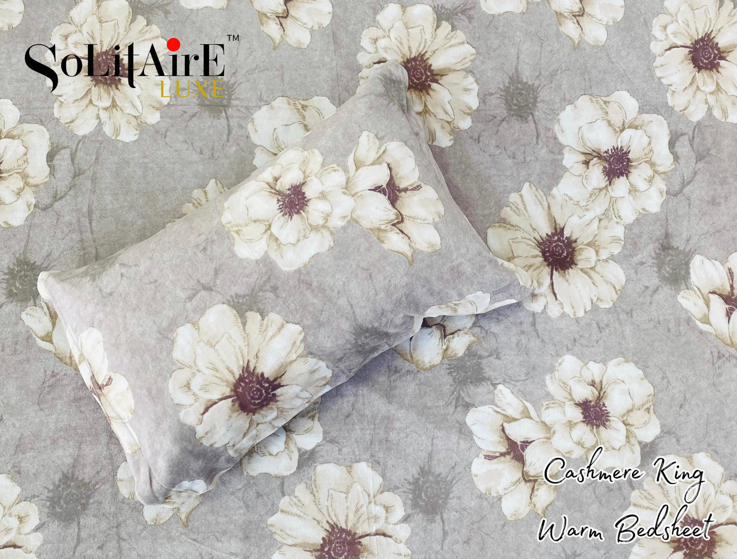 Cashmere King Super Soft Warm Winter Bedsheet