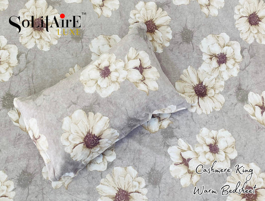 Cashmere King Super Soft Warm Winter Bedsheet