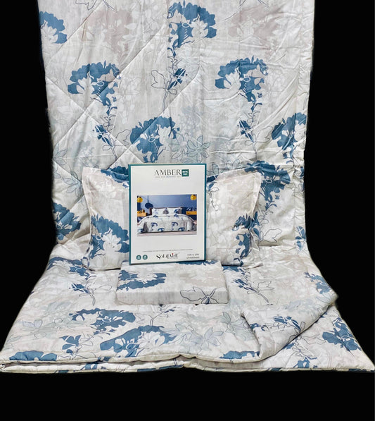 Amber Digital Printed Jointless King Size Complete Comforter Set