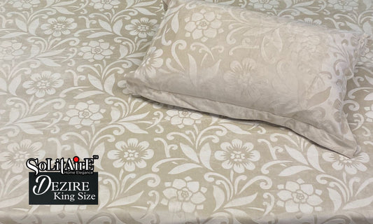 Dezire Warm King Sized Jointless Bedsheet – Premium Italian Cashmere Fabric