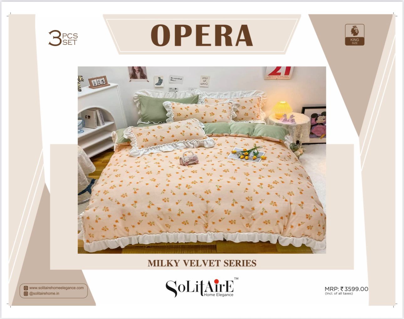 Opera Super-Warm Italian Cashmere King Bedsheet