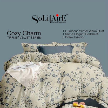 Cozy-Charm Warm King Size Cashmere Winter Quilt