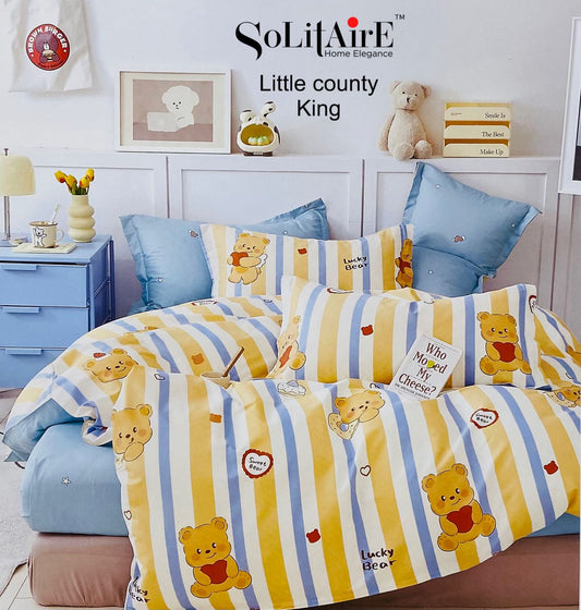 LITTLE COUNTY KING Cotton Bedsheet