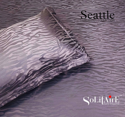 Seattle Jaquard King Size Jointless Bedsheet Set