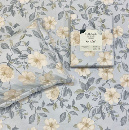 SOLACE PRINT JAQUARD King Size Jointless Bedsheet