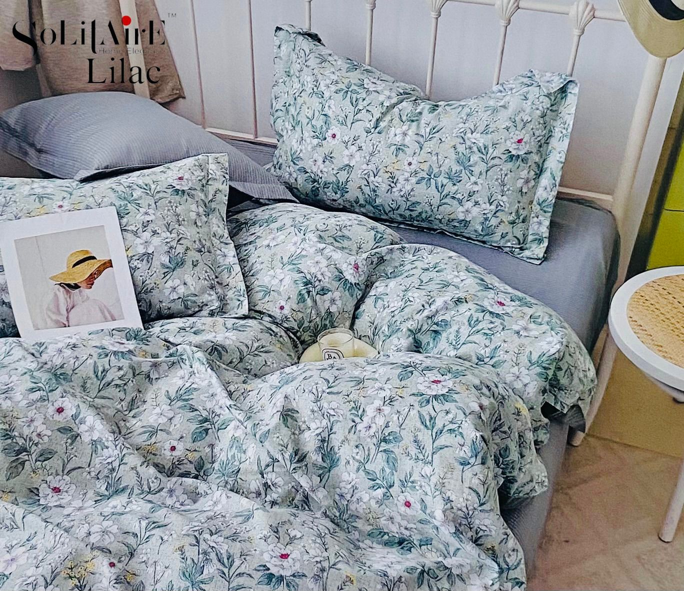 LILAC KING Cotton Bedsheet