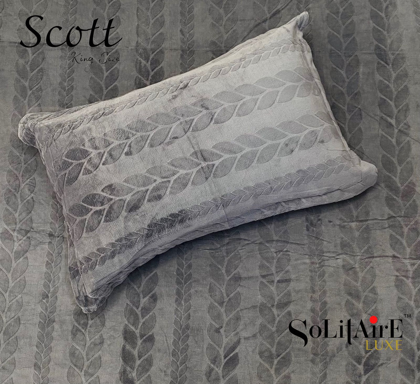 Scott King-Size Bedsheet Set Italian Cashmere Feel – Super-Soft, Warm & Skin-Friendly