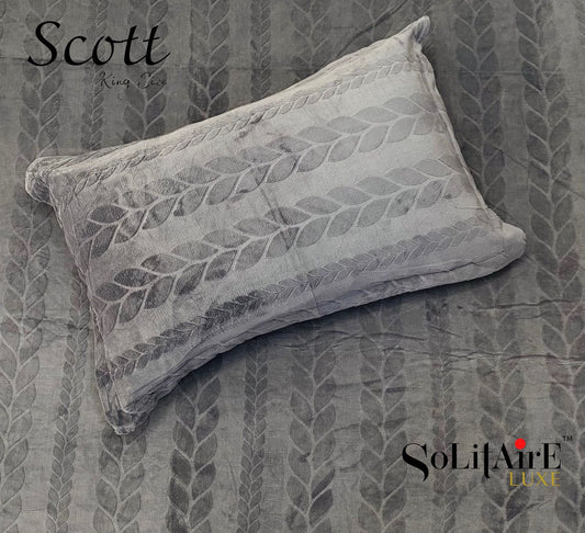 Scott King-Size Bedsheet Set Italian Cashmere Feel – Super-Soft, Warm & Skin-Friendly