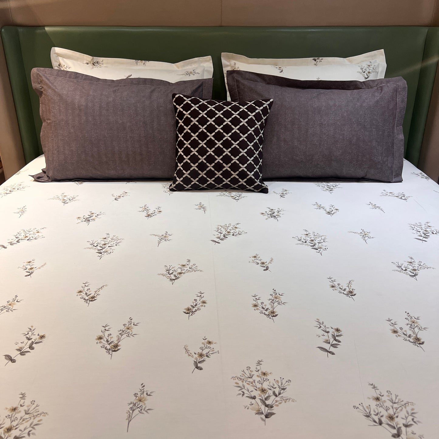 FLEUR KING COTTON BEDSHEET