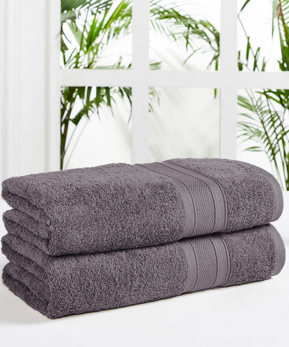 PURE-LUXE PREMIUM COTTON 600-GSM TOWELS (Grey)
