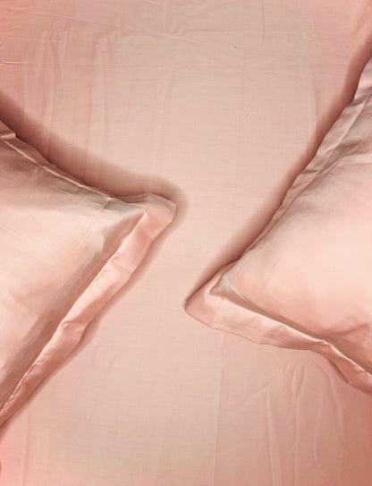 BLISS 300 Thread Count Cotton Bedsheet (Pink)