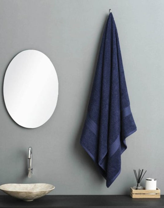 PURE-LUXE PREMIUM COTTON 600-GSM TOWELS (Navy Blue)